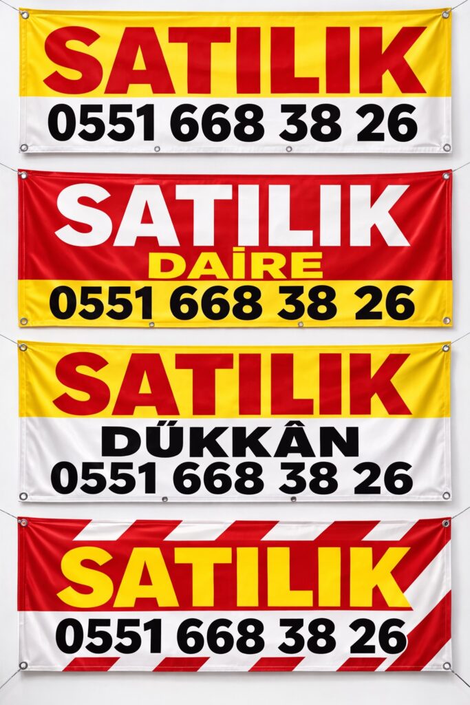 Satılık Yazısı Tasarımları